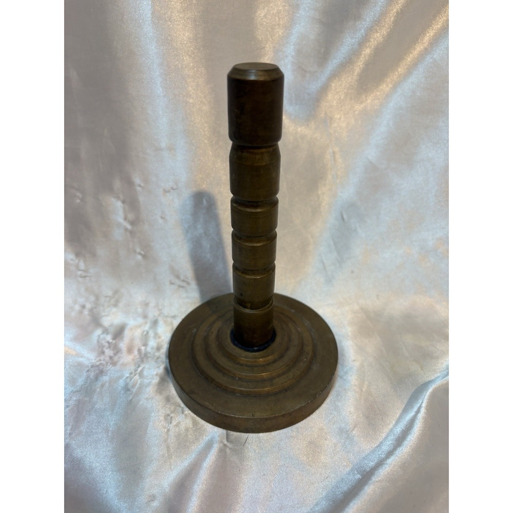 Vintage ?Antique Solid Brass Handled Paperweight very heavy